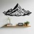 Abstraktné hory - drevený vyrezávaný obraz