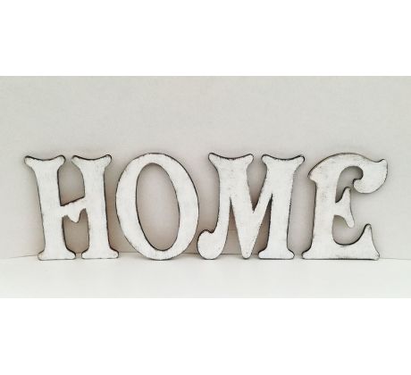 Nápis na stenu HOME s patinou