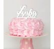 Ozdoba na tortu na krstiny s menom 2