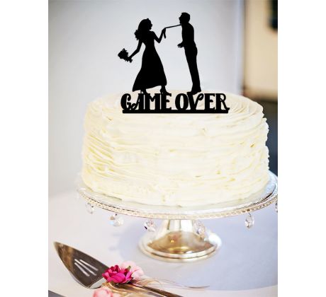 Game Over ozdoba na tortu