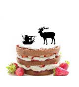 Jeleň + poľovník na tortu