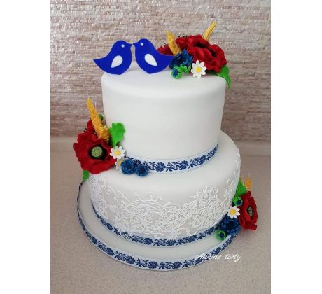 Dekorácia na tortu vtáčiky