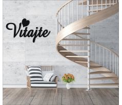 Drevený nápis Vitajte - dekorácia na stenu