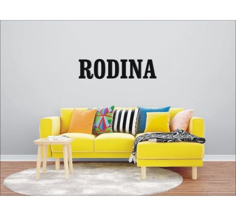 Drevený nápis RODINA - dekorácia na stenu