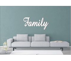 Drevený nápis Family - dekorácia na stenu