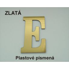 Plastové samolepiace písmená tlačené zlaté