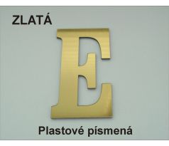 Plastové samolepiace písmená tlačené zlaté