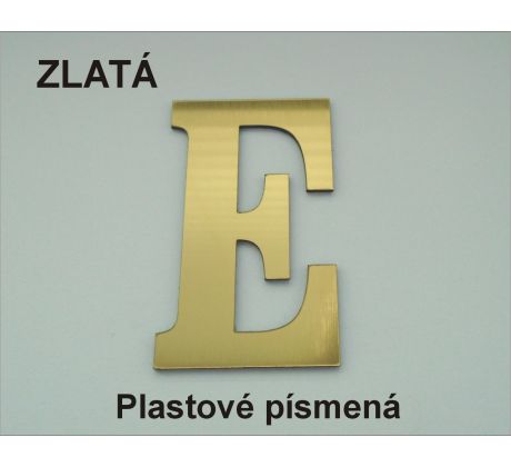 Plastové samolepiace písmená tlačené zlaté