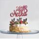 Glitrová ozdoba na tortu všetko najlepšie s meno a číslom