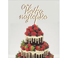 Drevený zápich všetko najlepšie