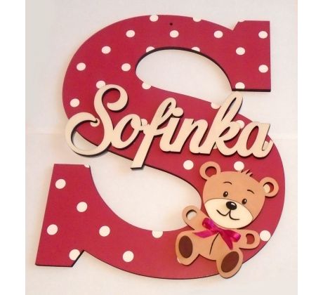 Iniciálka na stenu s menom medvedikom 01