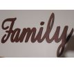 Drevený nápis Family - dekorácia na stenu