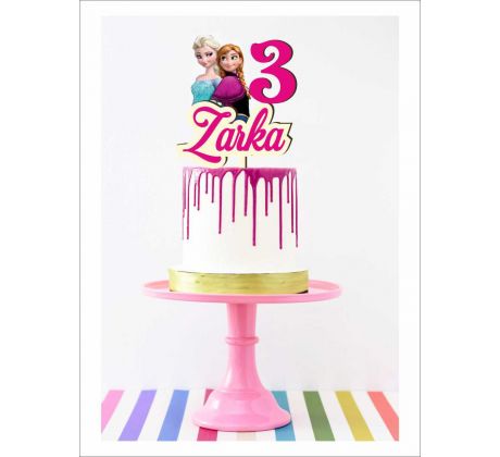 Dekorácia na tortu Elza a Anna