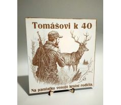 Tabuľka k narodeninám pre poľovníka