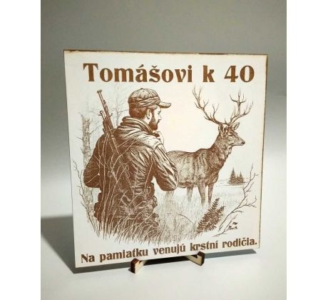 Tabuľka k narodeninám pre poľovníka