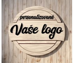 3D logo na stenu personalizované 360 x 400 mm