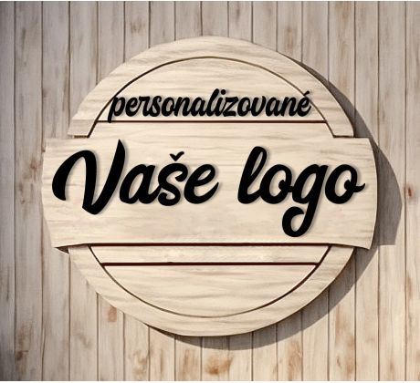 3D logo na stenu personalizované