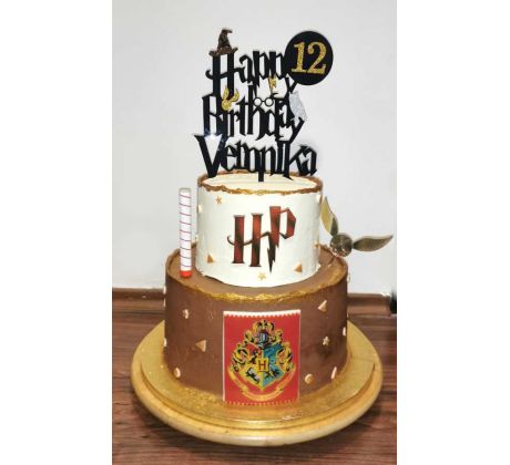Dekorácia na tortu Happy Birthday - Harry Potter