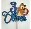 Dekorácia na tortu Máša Medveď 3