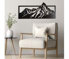 Hory - vyrezávaný drevený obraz