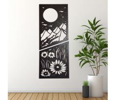 Krása prírody - vyrezávaný drevený obraz