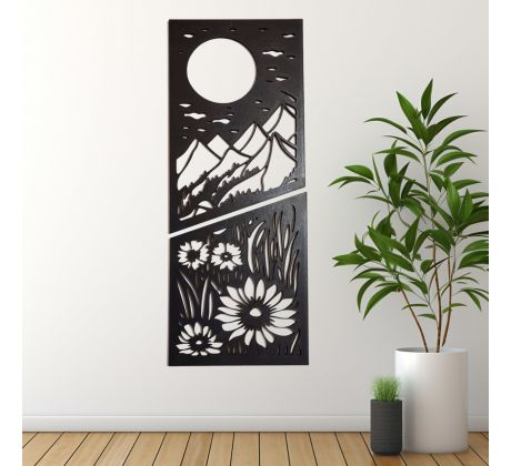 Krása prírody - vyrezávaný drevený obraz