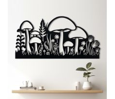 Huby drevená dekorácia na stenu š68 x v34 cm
