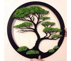 Machový strom 3D moderná dekorácia