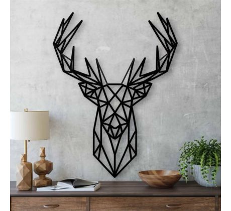 Jeleň minimalistická polygónová dekorácia