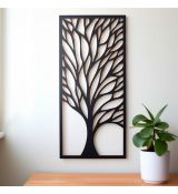 abstraktný drevený strom na stenu