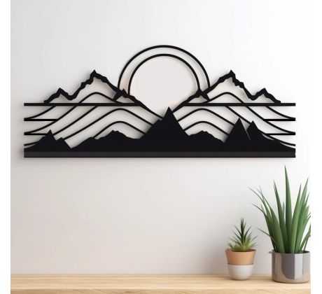 Hory abstraktná drevená výrezávaná dekorácia
