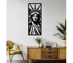 Socha slobody drevený obraz na stenu