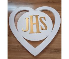 3D srdce z polystyrénu na prvé sväté prijímanie jhs