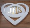 3D srdce z polystyrénu na prvé sväté prijímanie jhs