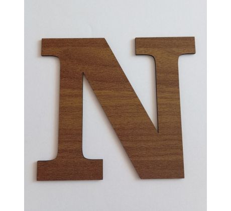 Drevené písmená na stenu orech hnedý