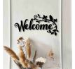 Nápis Welcome na stenu z dreva