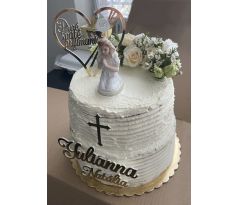 Dekorácia na prvé sväté prijímanie srdce, meno, kríž