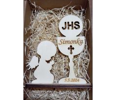 Darček na prvé sväté prijímanie kalich s anjelikom