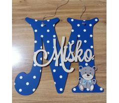 Iniciálka na stenu s menom medvedikom 6