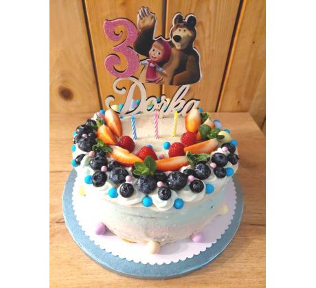 Dekorácia na tortu Máša Medveď 2