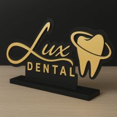 3D logo na podstavci personalizované