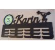 vešiak na medaily personalizované meno logo tlačené