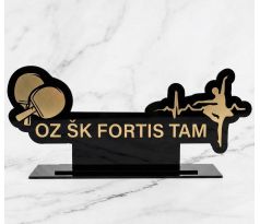 3D logo na vitrínu 30cm  šírka 3D dvojvrstvové plastové 3mm