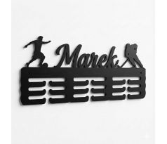 Vešiak na medaily - GARANCIA VIANOC šírka 50 cm čierna