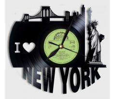 Vinylové hodiny NEW YORK