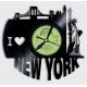 Vinylové hodiny NEW YORK