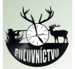 Vinylové dekoračné hodiny poľovníctvo