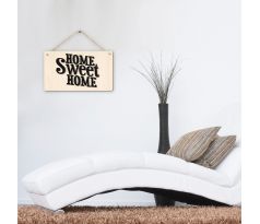 Drevená tabuľka s 3D nápisom Home Sweet Home