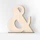 Drevená dekorácia & - AND + stojan