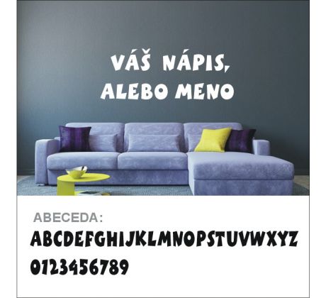 Drevené písmená 7 až 40 cm vzor 3